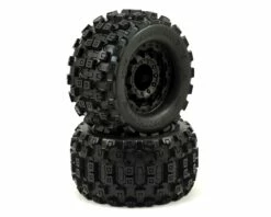 Pro-Line Badlands MX28 2.8" Tires w/F-11 Nitro Rear Wheels (2) (Black) w/17mm Hex