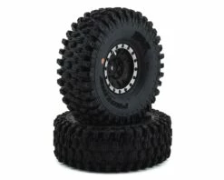 Pro-Line Hyrax 1.9" Tires w/Impulse Wheels (Black/Silver) (2) (G8) w/12mm Hex