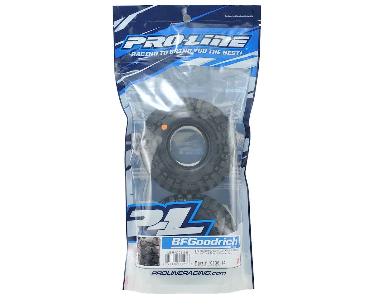 Pro-Line BFGoodrich Krawler T/A KX 1.9" Rock Crawler Tires (2) (G8) w/Memory Foam 2 Pro-Line BFGoodrich Krawler T/A KX 1.9" Rock Crawler Tires (2) (G8) w/Memory Foam - Image 2