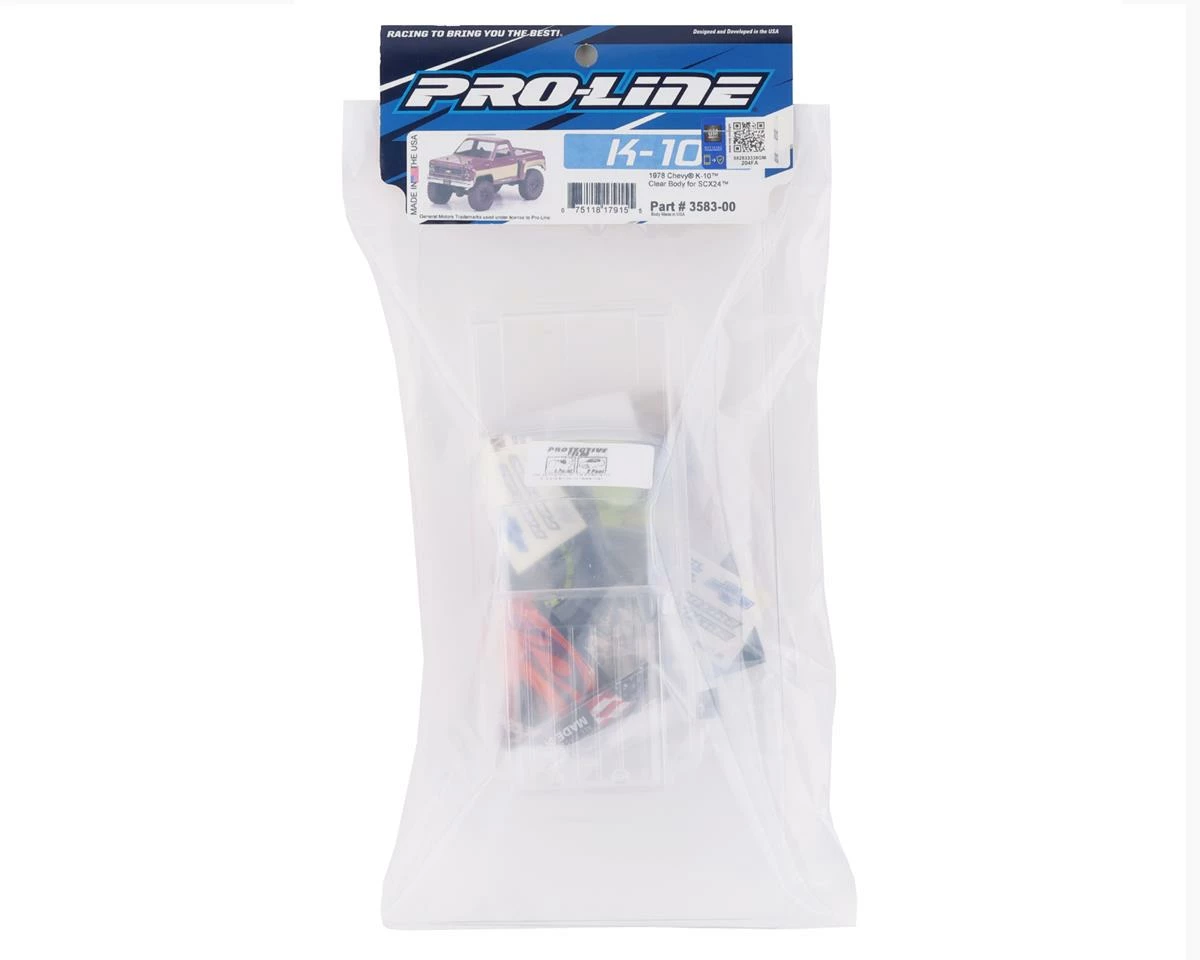 Pro-Line Axial SCX24 1978 Chevy K10 Body (Clear) 3 Pro-Line Axial SCX24 1978 Chevy K10 Body (Clear) - Image 3
