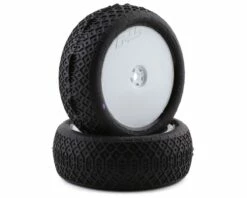 Pro-Line Electron 2.2" 4WD Front Pre-Mounted Tires (2) (White) (MC) w/12mm Hex