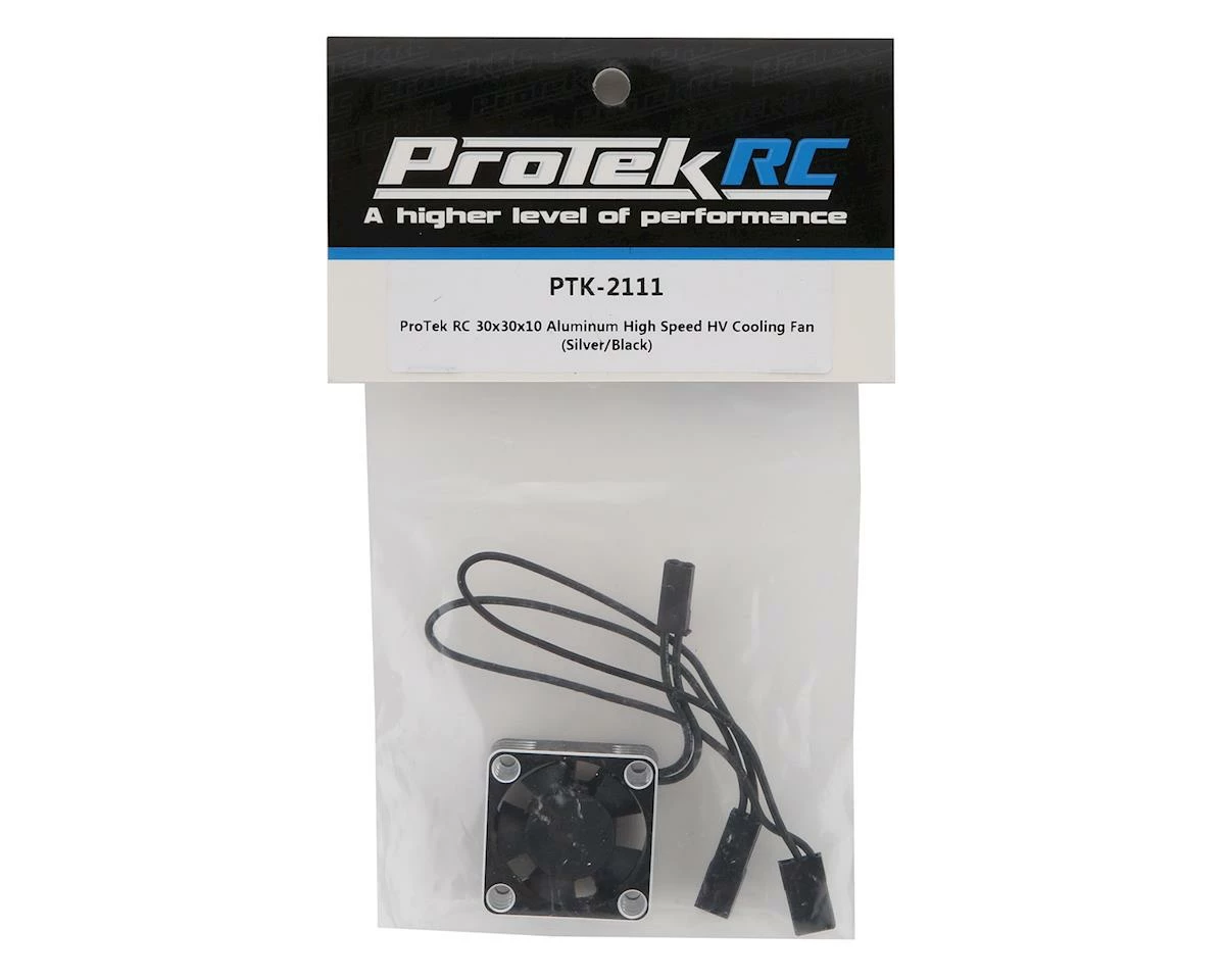 ProTek RC 30x30x10mm Aluminum High Speed HV Cooling Fan (Silver/Black) 2 ProTek RC 30x30x10mm Aluminum High Speed HV Cooling Fan (Silver/Black) - Image 2