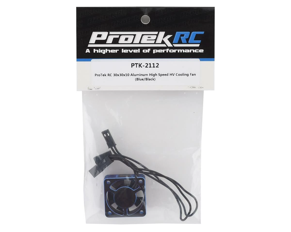ProTek RC 30x30x10mm Aluminum High Speed HV Cooling Fan (Blue/Black) 3 ProTek RC 30x30x10mm Aluminum High Speed HV Cooling Fan (Blue/Black) - Image 3
