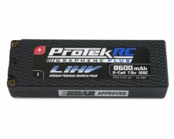 ProTek RC 2S 120C Low IR Si-Graphene + HV LiPo Battery (7.6V/8600mAh) w/5mm Connectors (ROAR Approved)