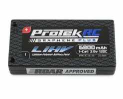 ProTek RC 1S 120C Low IR Si-Graphene + HV LiPo Battery (3.8V/6800mAh) w/4mm Connectors