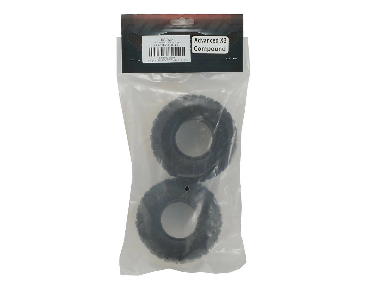 RC4WD Mud Plugger 1.9" Scale Rock Crawler Tires (2) (X3) 2 RC4WD Mud Plugger 1.9" Scale Rock Crawler Tires (2) (X3) - Image 2