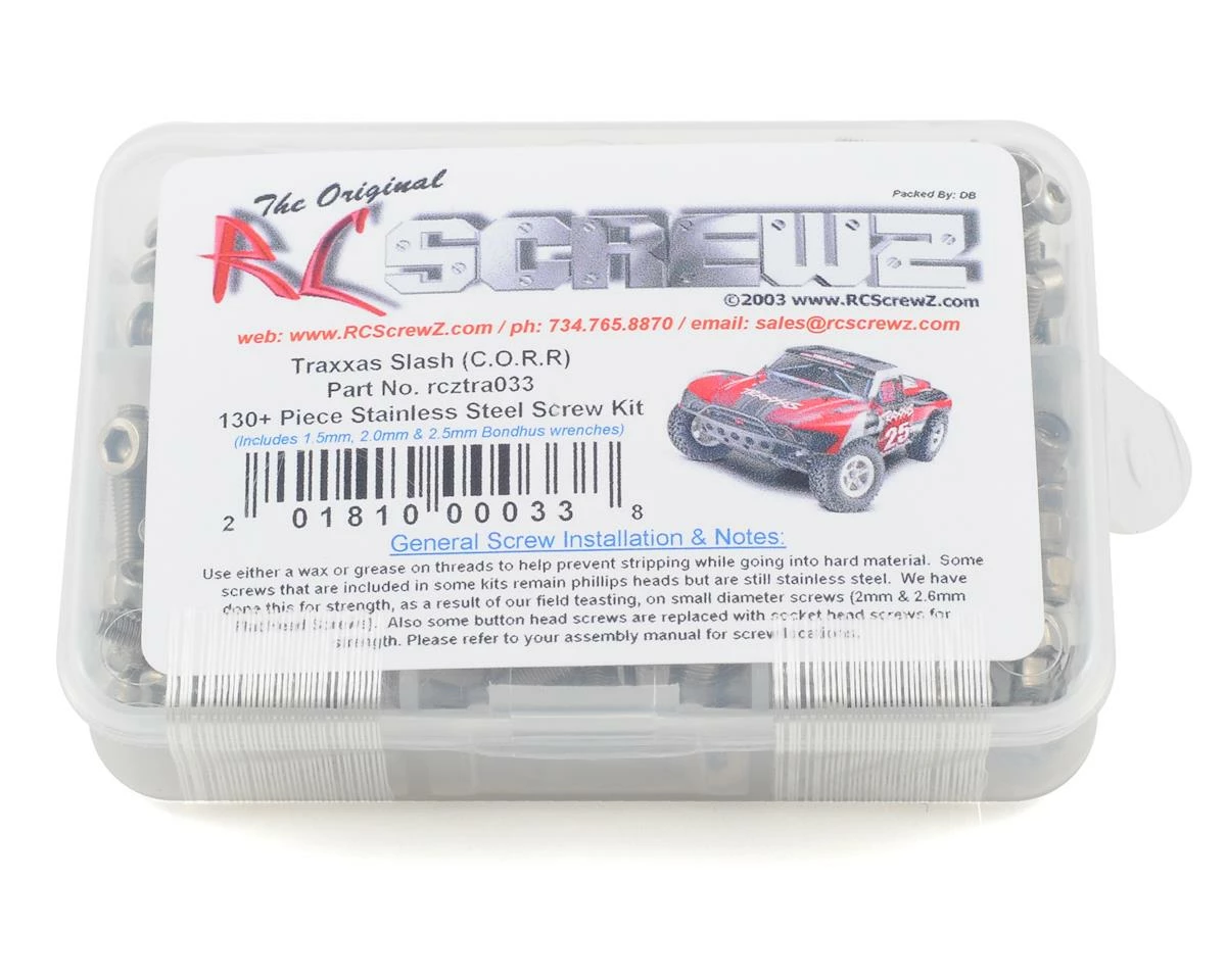 RC Screwz Traxxas Slash Stainless Steel Screw Kit 1 RC Screwz Traxxas Slash Stainless Steel Screw Kit