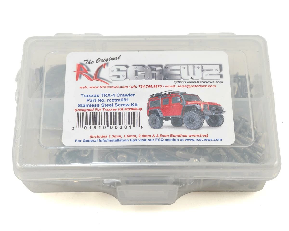 RC Screwz Traxxas TRX-4 Stainless Steel Screw Kit 1 RC Screwz Traxxas TRX-4 Stainless Steel Screw Kit