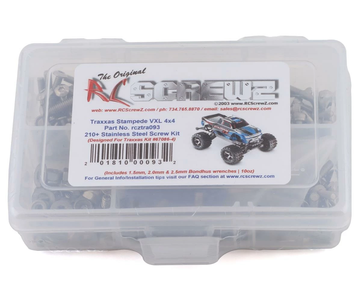 RC Screwz Traxxas Stampede VXL 4x4 Stainless Steel Screw Kit 1 RC Screwz Traxxas Stampede VXL 4x4 Stainless Steel Screw Kit