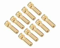 Ruddog 5mm Gold Cooling Head Bullet Plugs (10)
