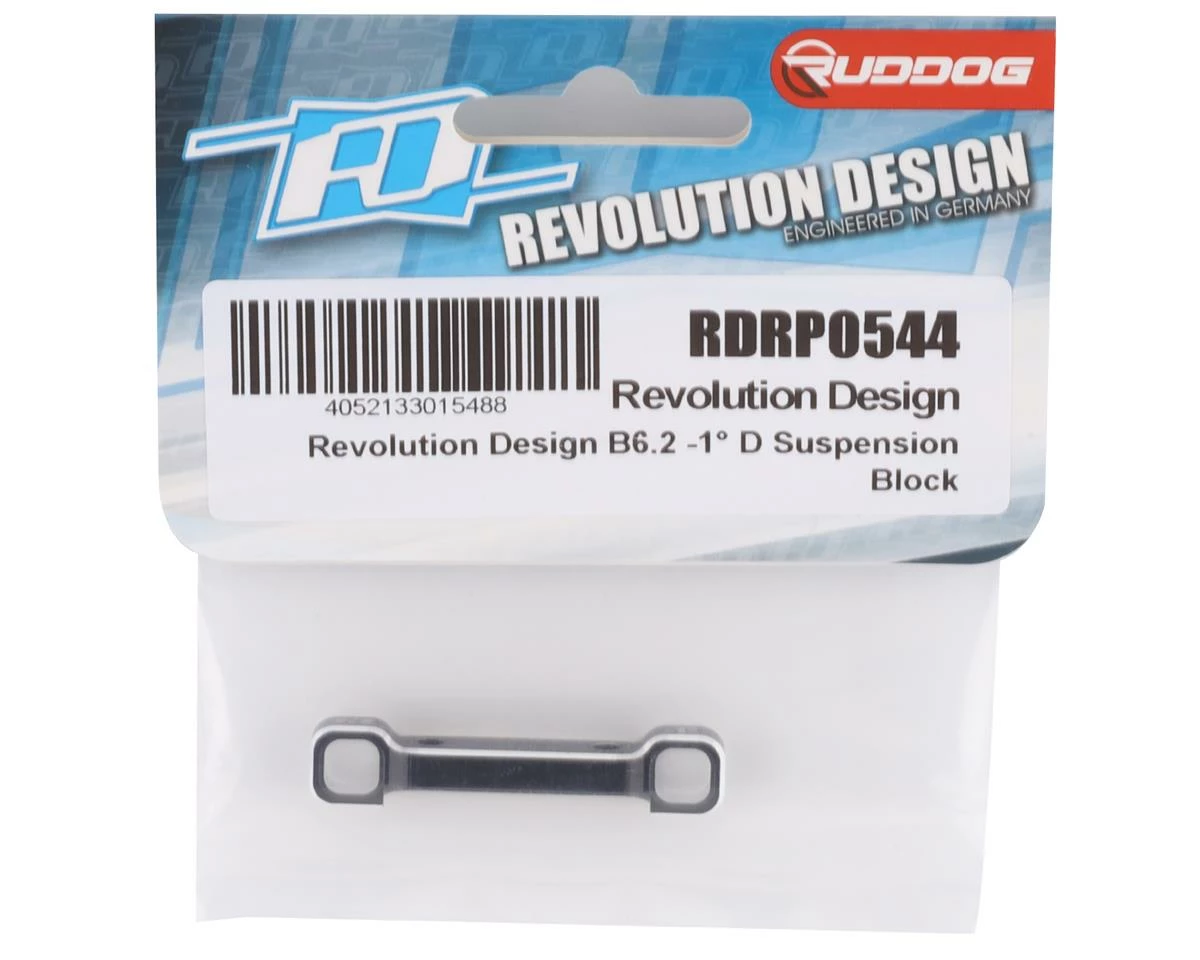 Revolution Design B6.2 -1° D Suspension Block (Black) 2 Revolution Design B6.2 -1° D Suspension Block (Black) - Image 2