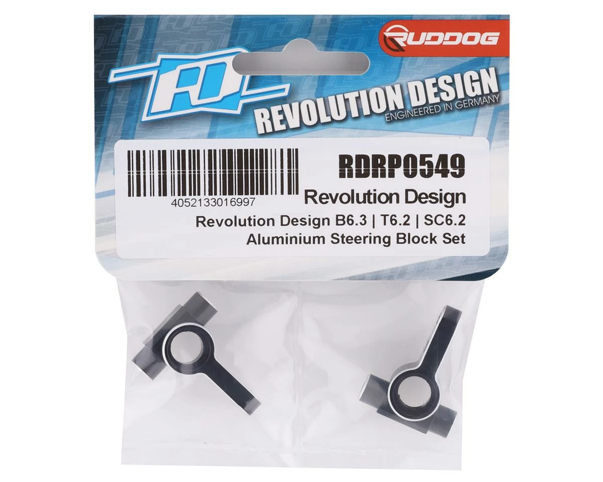 Revolution Design B6.3/T6.2/SC6.2 Aluminum Steering Block Set 2 Revolution Design B6.3/T6.2/SC6.2 Aluminum Steering Block Set - Image 2