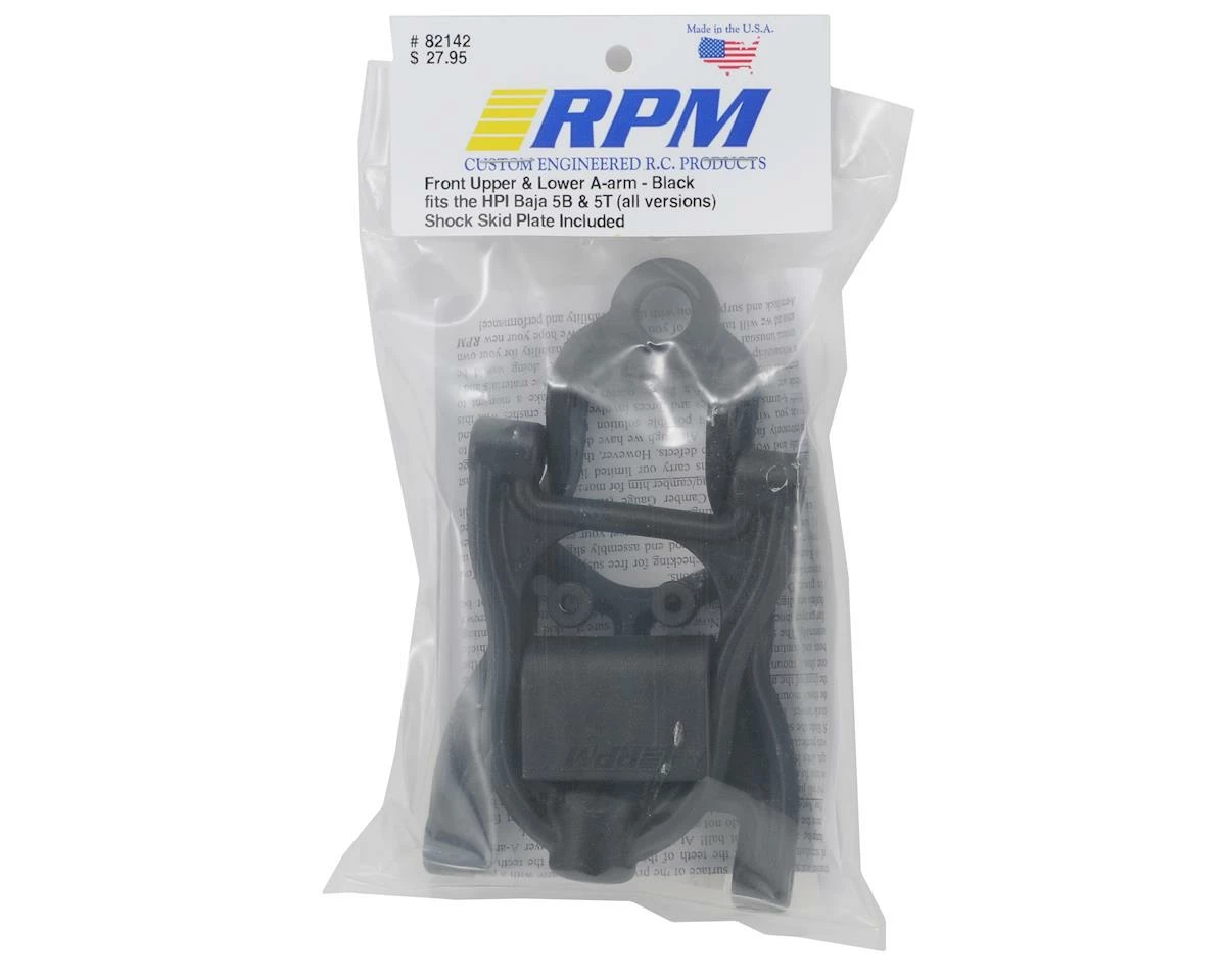 RPM Front A-Arm Set (Black) (Baja 5B/5T) 2 RPM Front A-Arm Set (Black) (Baja 5B/5T) - Image 2