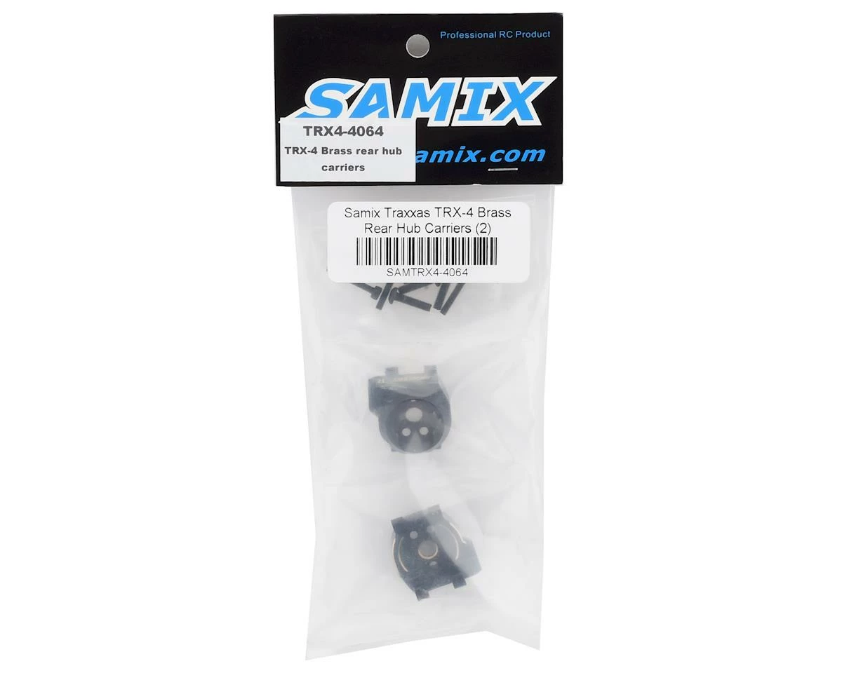 Samix Traxxas TRX-4 Brass Rear Hub Carriers (Black) (2) 2 Samix Traxxas TRX-4 Brass Rear Hub Carriers (Black) (2) - Image 2