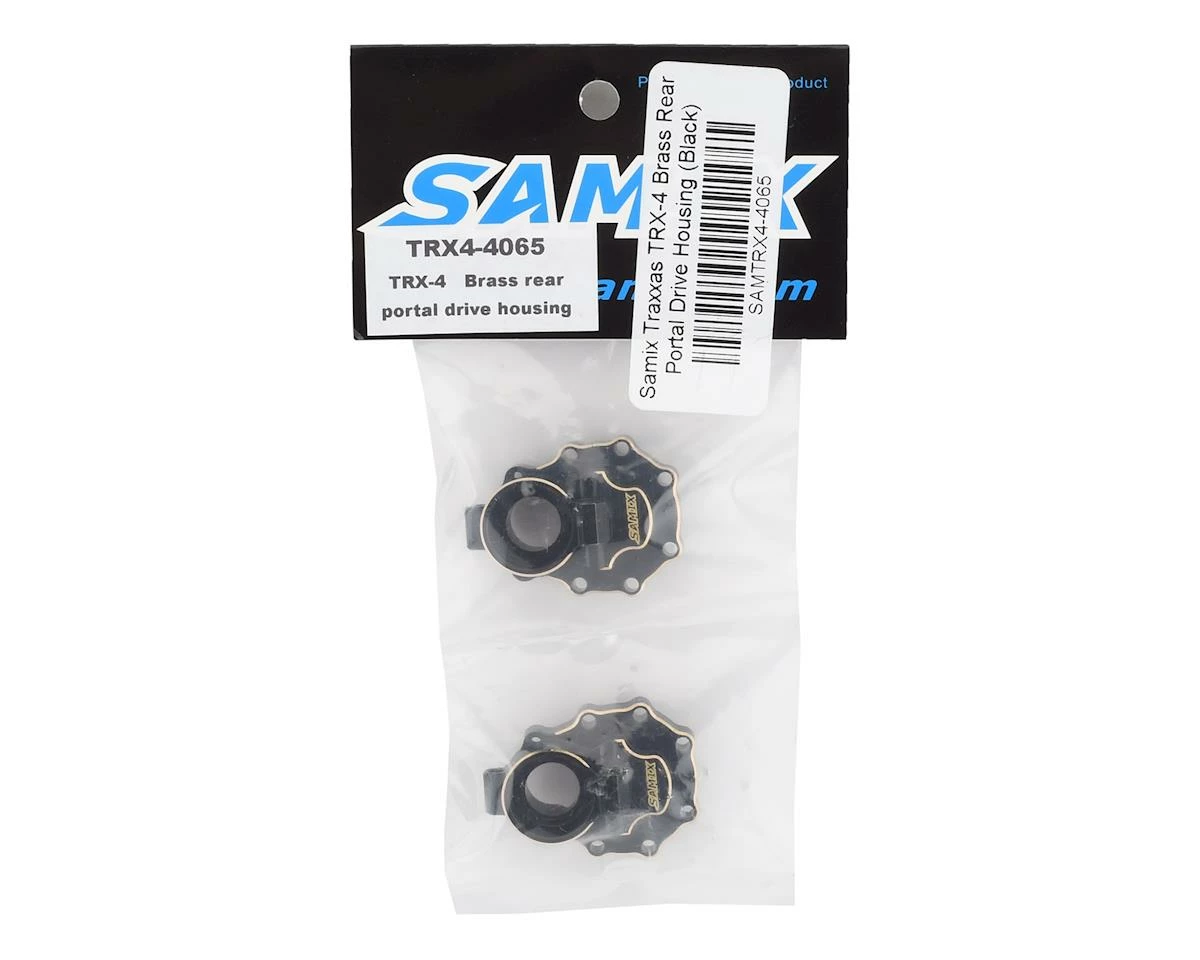 Samix Traxxas TRX-4 Brass Rear Portal Drive Housing (Black) 2 Samix Traxxas TRX-4 Brass Rear Portal Drive Housing (Black) - Image 2