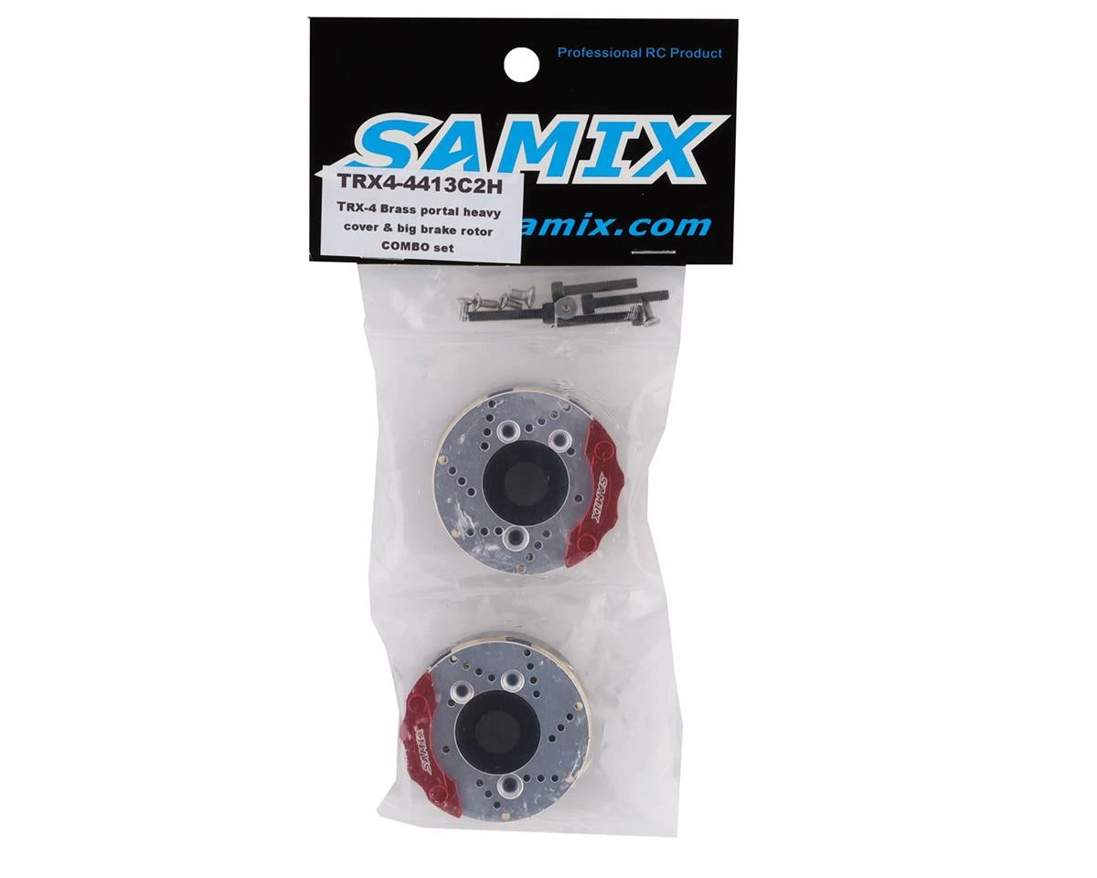 Samix Traxxas TRX-4 "Heavy" Brass Portal Cover & Scale Brake Rotor Set 2 Samix Traxxas TRX-4 "Heavy" Brass Portal Cover & Scale Brake Rotor Set - Image 2