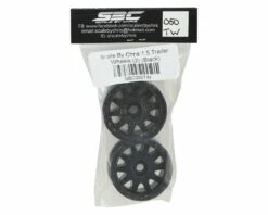 Scale By Chris 1.5 Trailer Wheels (2) (Black) 5 Scale By Chris 1.5 Trailer Wheels (2) (Black) -cars trucks Sales Shop sbc050tw 2