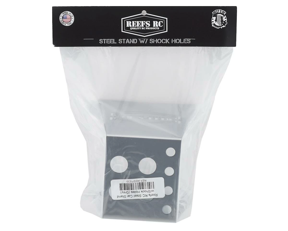 Reefs RC Steel Car Stand w/Shock Holes (Grey) 2 Reefs RC Steel Car Stand w/Shock Holes (Grey) - Image 2
