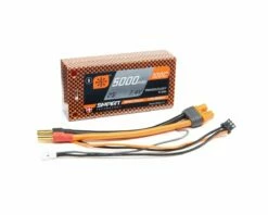 Spektrum RC 2S 100C Smart LiPo Shorty Pack Battery w/5mm Tubes (7.4V/5000mAh)