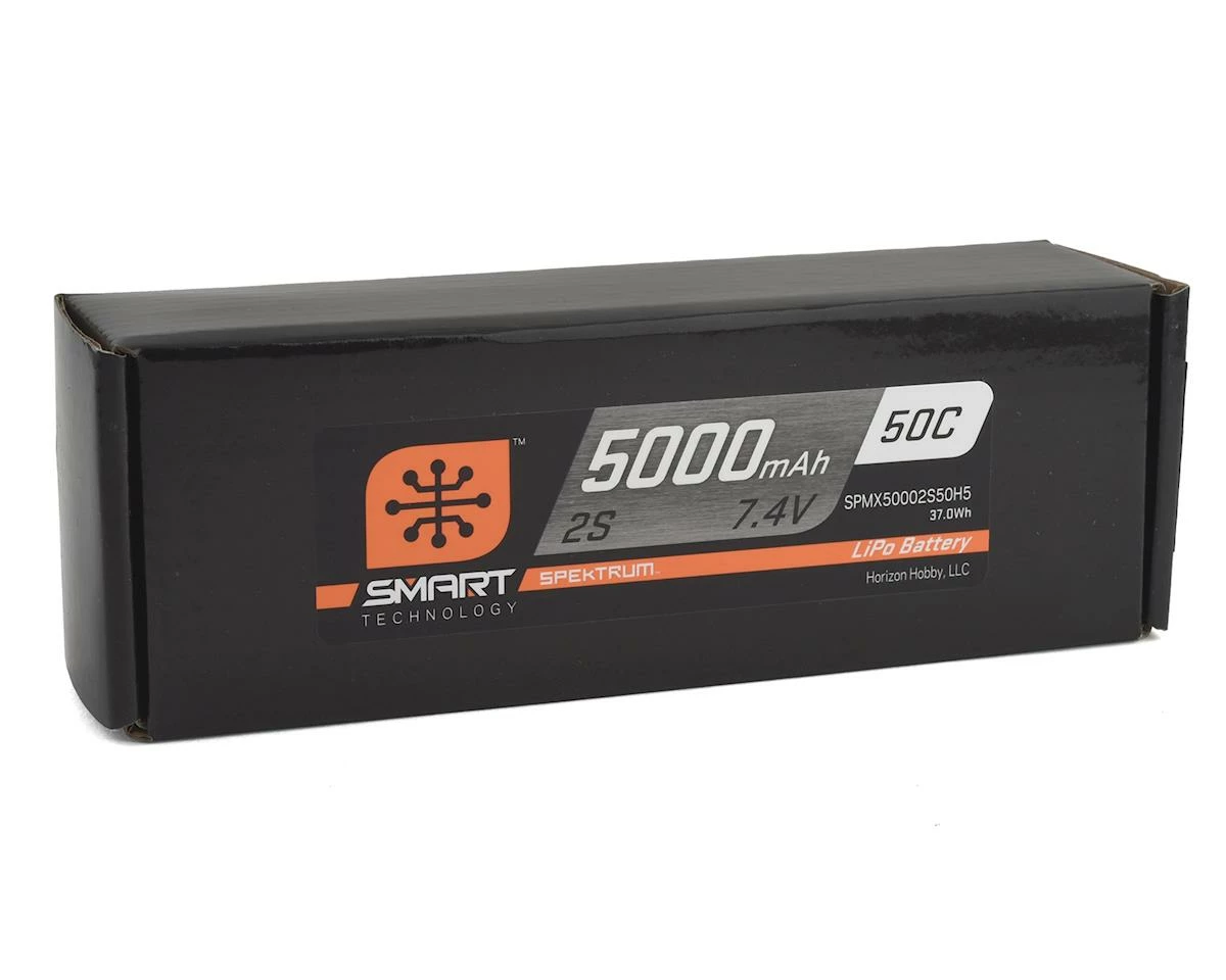 Spektrum RC 2S Smart LiPo Hard Case 50C Battery Pack w/IC5 Connector (7.4V/5000mAh) 2 Spektrum RC 2S Smart LiPo Hard Case 50C Battery Pack w/IC5 Connector (7.4V/5000mAh) - Image 2