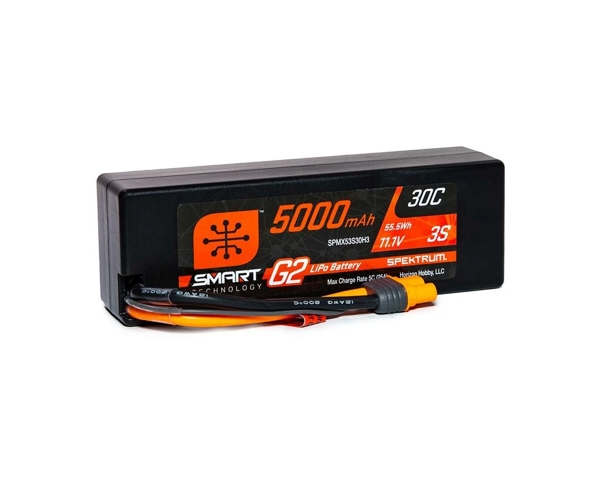 Spektrum RC 3S Smart G2 LiPo 30C Battery Pack w/IC3 Connector (11.1V/5000mAh) 3 Spektrum RC 3S Smart G2 LiPo 30C Battery Pack w/IC3 Connector (11.1V/5000mAh) - Image 3