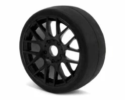 Sweep GT2 Speed Runs Belted Drag Slick SCT Rear Tires w/EVO16 Wheels (2) (Black) (GTR2) w/17mm Hex