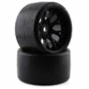 Sweep VHT Crusher Pre-Mounted Monster Truck Belted Slick Tires (Black) (2) (1/2 Offset) w/17mm Hex