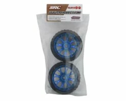 Sweep Terrain Crusher Belted Pre-Mounted Monster Truck Tires (Blue) (2) (1/2 Offset) w/17mm Hex -cars trucks Sales Shop swp srcc1002bc 2