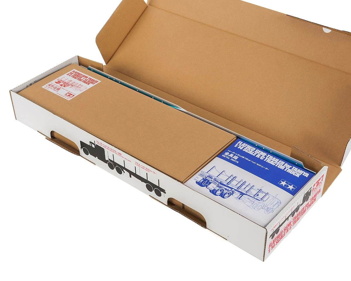 Tamiya 1/14 Semi Truck Flatbed Trailer 2 Tamiya 1/14 Semi Truck Flatbed Trailer - Image 2