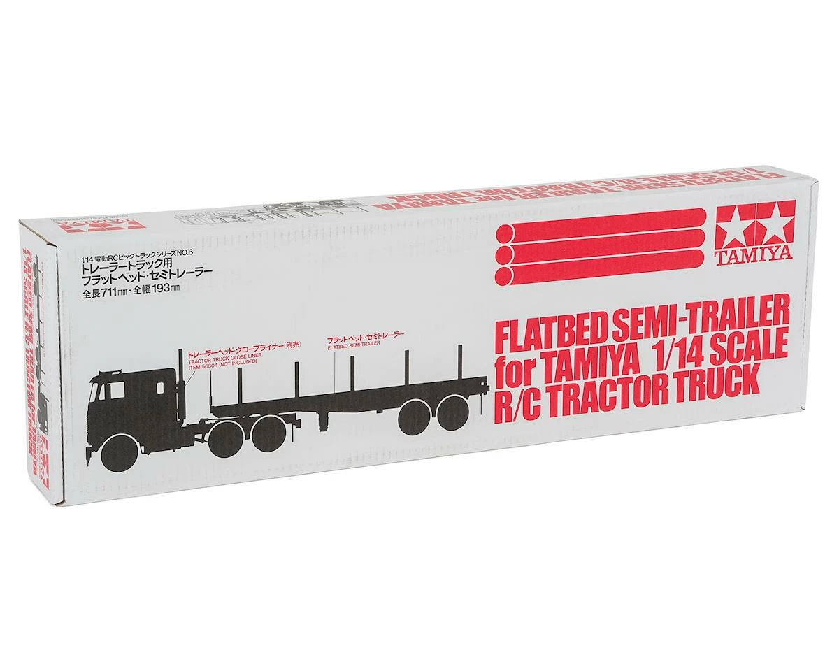 Tamiya 1/14 Semi Truck Flatbed Trailer 3 Tamiya 1/14 Semi Truck Flatbed Trailer - Image 3