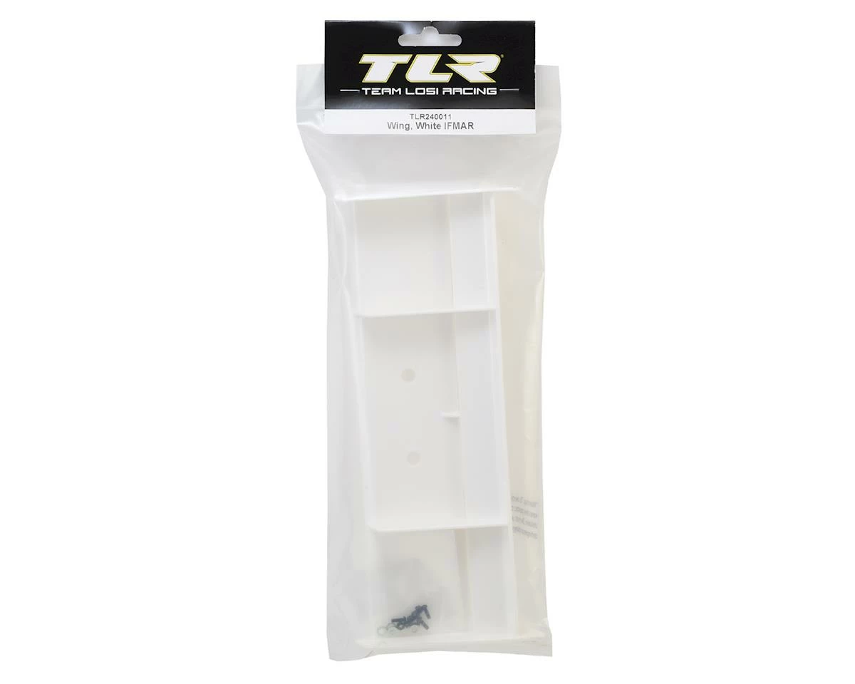 Team Losi Racing Plastic 1/8 Buggy Wing w/Wickerbill (White) (IFMAR Legal) 2 Team Losi Racing Plastic 1/8 Buggy Wing w/Wickerbill (White) (IFMAR Legal) - Image 2