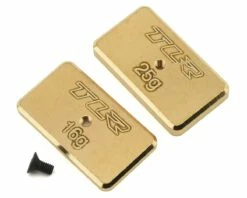 Team Losi Racing 22 5.0 Rear Brass Weight Set (Brass) (16g & 25g)