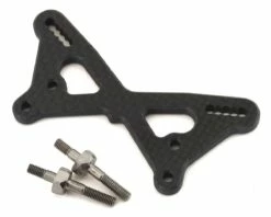 Team Losi Racing 22 5.0 +2mm Carbon Front Tower w/Titanium Standoffs