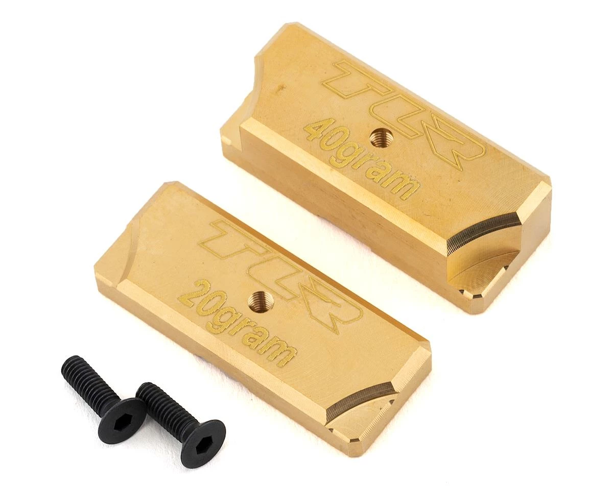 Team Losi Racing 8IGHT-X Brass Ballast Chassis Weight Set (20g & 40g) 1 Team Losi Racing 8IGHT-X Brass Ballast Chassis Weight Set (20g & 40g)