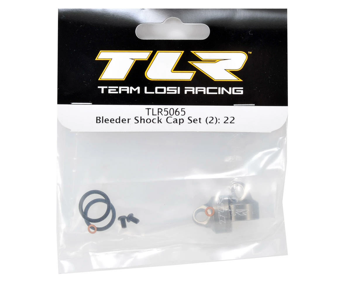 Team Losi Racing Bleeder Shock Cap Set (2) (TLR 22/22T) 2 Team Losi Racing Bleeder Shock Cap Set (2) (TLR 22/22T) - Image 2