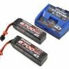 Traxxas EZ-Peak Live 4S "Completer Pack" Multi-Chemistry Battery Charger w/Two Power Cell 4S Batteries (6700mAh)