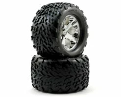 Traxxas Talon Pre-Mounted 2.8" Tires w/All-Star Front Wheels (2) (Chrome)