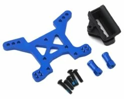 Traxxas Aluminum Rustler 4X4 Front Shock Tower (Blue)