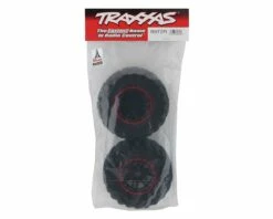 Traxxas Maxx All-Terrain Pre-Mounted Tires (2) (Black/Red) -cars trucks Sales Shop tra8972r 2