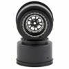 Traxxas Weld 2.2/3.0 Drag Racing Rear Wheels w/12mm Hex (Black Chrome) (2)