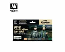 Vallejo Paints 17Ml Fallschirmjager Model Color Set