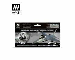 Vallejo Paints Usaf Colors Gray 70S To Now Set 17Ml