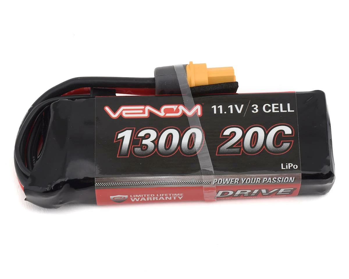 Venom Power 3S LiPo 20C Battery Pack w/UNI 2.0 Connector (11.1V/1300mAh) 1 Venom Power 3S LiPo 20C Battery Pack w/UNI 2.0 Connector (11.1V/1300mAh)