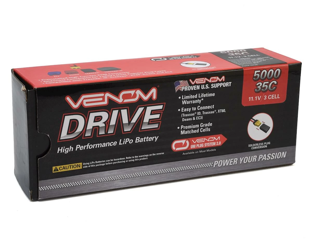 Venom Power 3S 35C Hard Case LiPo Battery w/UNI 2.0 Connector (11.1V/5000mAh) 3 Venom Power 3S 35C Hard Case LiPo Battery w/UNI 2.0 Connector (11.1V/5000mAh) - Image 3