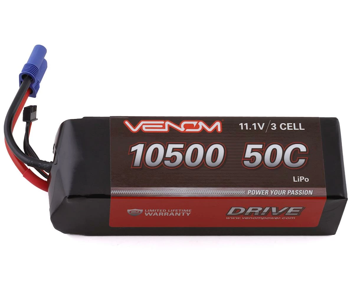 Venom Power Drive 3S 50C LiPo Battery w/EC5 (11.1V/10500mAh) 1 Venom Power Drive 3S 50C LiPo Battery w/EC5 (11.1V/10500mAh)