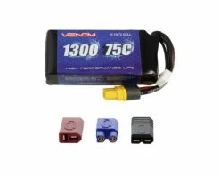 Venom Power 3S 75C LiPo Battery (11.1V/1300mAh) (Barbwire 2 Racing Boat)