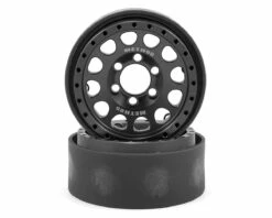 Vanquish Products Method 105 1.9 Beadlock Crawler Wheels (Grey/Black) (2)