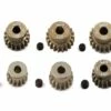 Yeah Racing Hard Coated 48P Aluminum Pinion Gear Set (15, 16, 17, 18, 19, 20T) (3.17mm Bore)