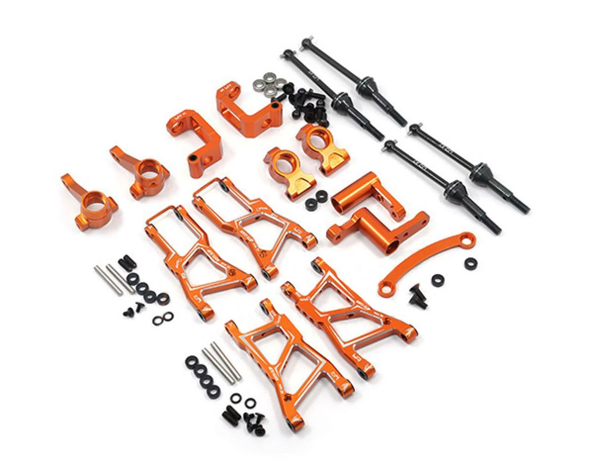 Yeah Racing HPI RS4 Aluminum Essential Upgrade Set (Orange) 1 Yeah Racing HPI RS4 Aluminum Essential Upgrade Set (Orange)