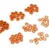 Yeah Racing 3x0.25/0.5/1.5/2/2.5/3mm Flat Washer Set (Orange) (70)